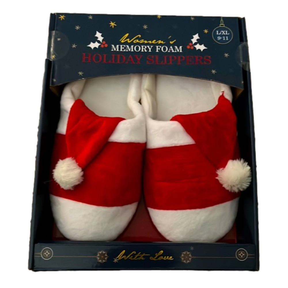 Women’s memory foam holiday slippers